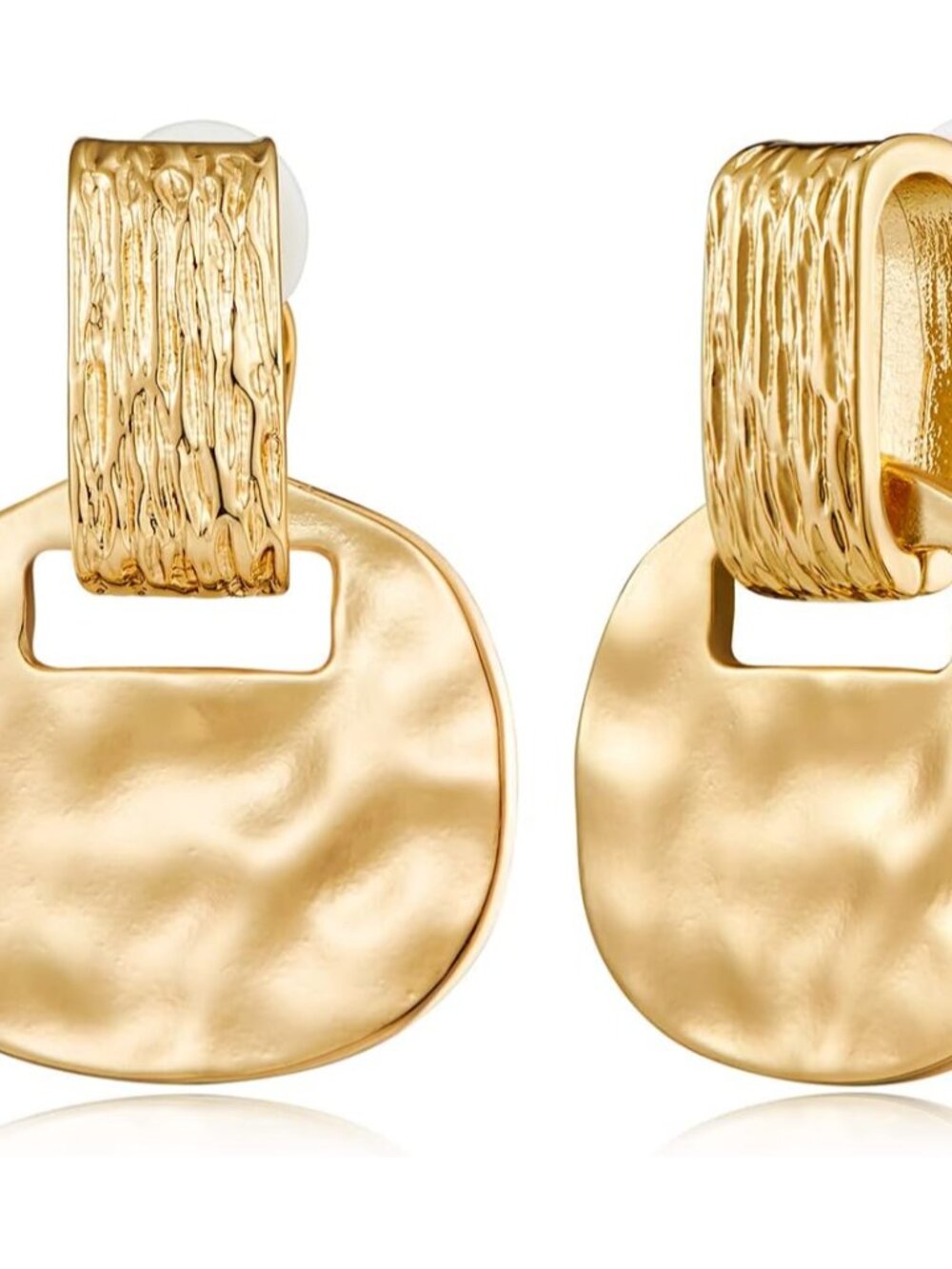 Gold Silver Clip On Dangle Earrings for Women Fashion Jewelry